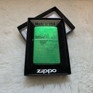 Zippo World Meadow Lighter. Mint Condition! Comes In Original Zippo Box.